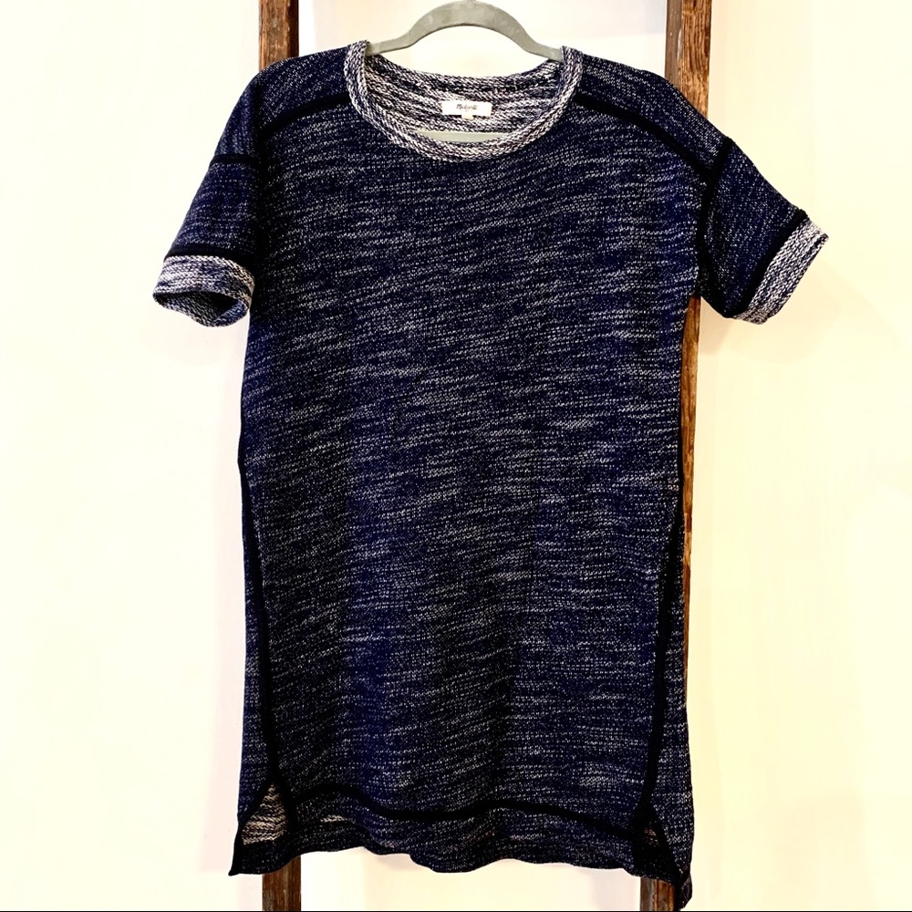 Madewell Textured Sweatshirt Dress